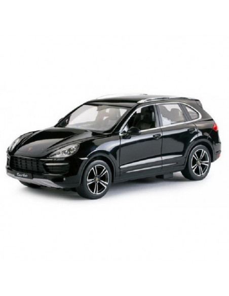 Masina Cu Telecomanda Porsche Cayenne Turbo Negru Cu Scara 1 La