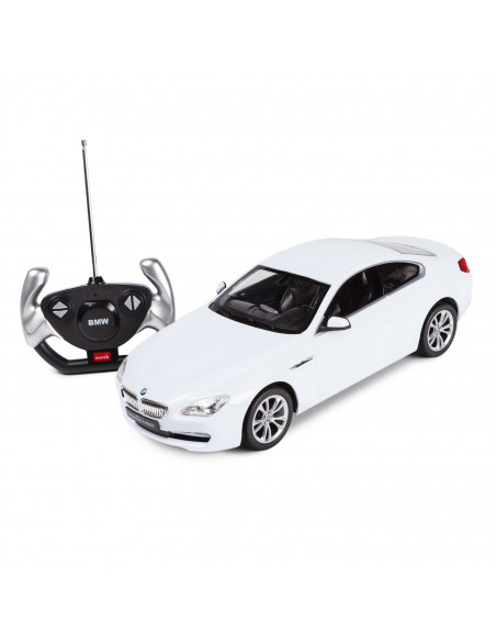 Masina Cu Telecomanda Bmw Seria 6 Alb Cu Scara 1 La