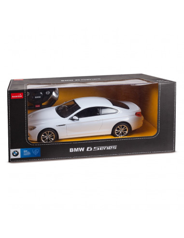 Masina Cu Telecomanda Bmw Seria 6 Alb Cu Scara 1 La