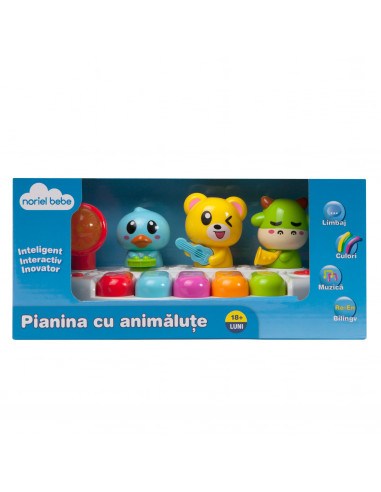 Pianina Cu Animalute, Jucarie Bebelusi Noriel,Uniq16357
