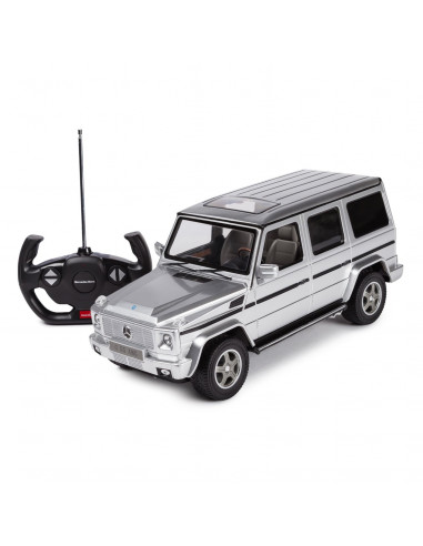 Masina Cu Telecomanda Mercedes-benz G55 Argintiu Cu Scara 1 La