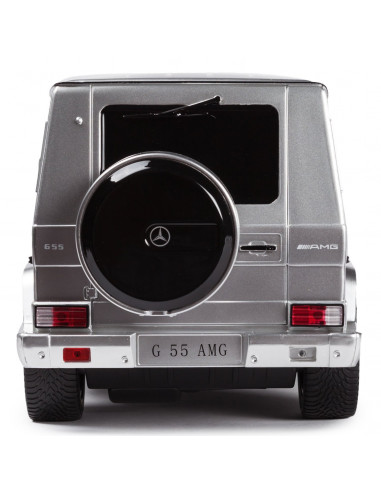 Masina Cu Telecomanda Mercedes-benz G55 Argintiu Cu Scara 1 La