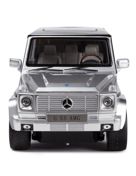 Masina Cu Telecomanda Mercedes-benz G55 Argintiu Cu Scara 1 La