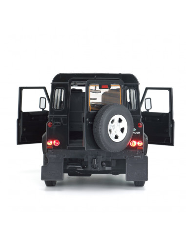 Masina Cu Telecomanda Land Rover Defender Negru Cu Scara 1 La