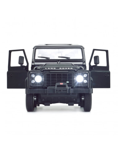 Masina Cu Telecomanda Land Rover Defender Negru Cu Scara 1 La