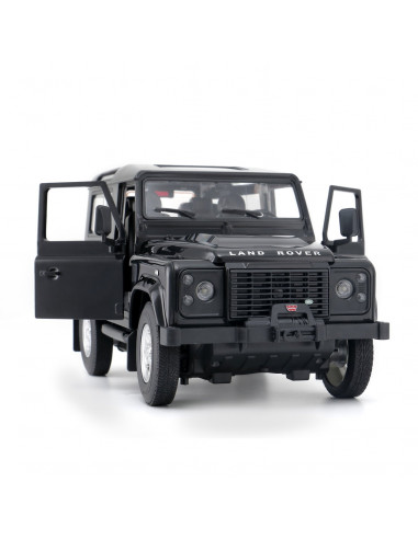 Masina Cu Telecomanda Land Rover Defender Negru Cu Scara 1 La