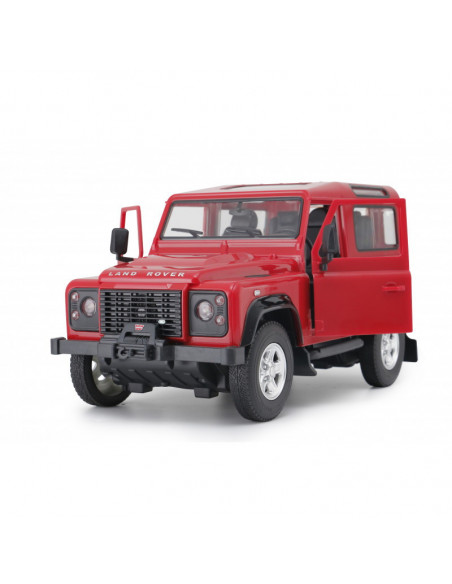 Masina Cu Telecomanda Land Rover Defender Rosu Cu Scara 1 La
