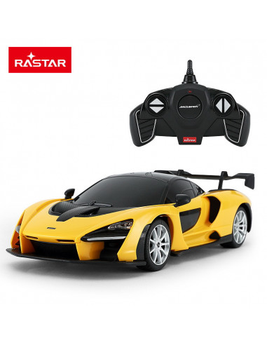 Masina Cu Telecomanda Mclaren Senna Galben Cu Scara 1 La