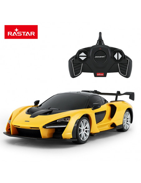 Masina Cu Telecomanda Mclaren Senna Galben Cu Scara 1 La