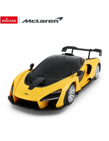 Masina Cu Telecomanda Mclaren Senna Galben Cu Scara 1 La