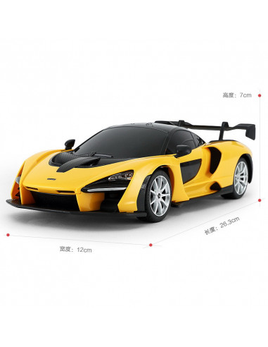 Masina Cu Telecomanda Mclaren Senna Galben Cu Scara 1 La