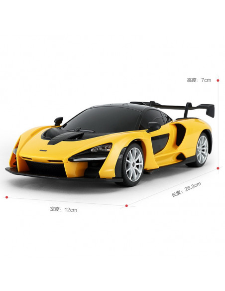 Masina Cu Telecomanda Mclaren Senna Galben Cu Scara 1 La
