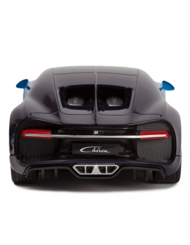 Masina Cu Telecomanda Bugatti Chiron Albastru Cu Scara 1 La