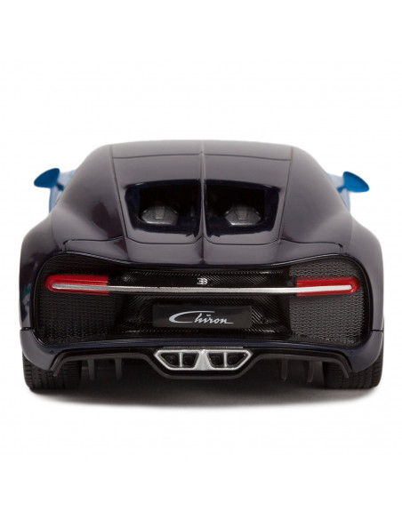 Masina Cu Telecomanda Bugatti Chiron Albastru Cu Scara 1 La