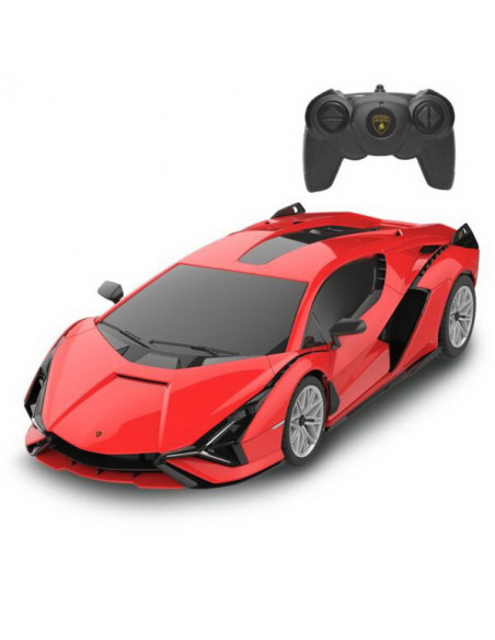 Masina Cu Telecomanda Lamborghini Sian Rosu Cu Scara 1 La