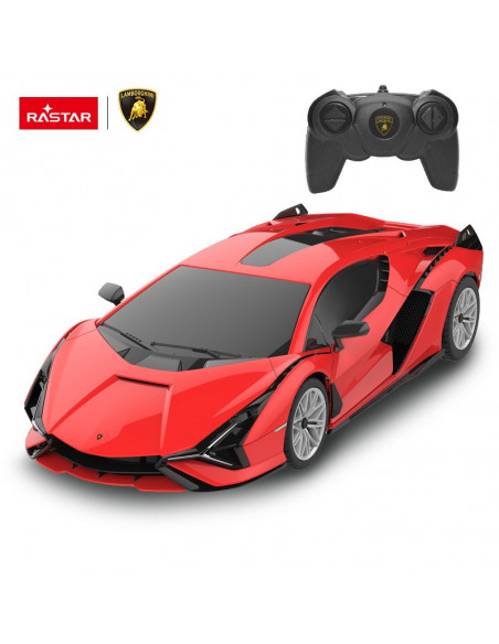 Masina Cu Telecomanda Lamborghini Sian Rosu Cu Scara 1 La