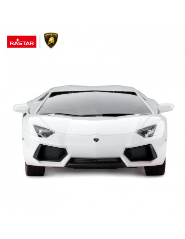 Masina Cu Telecomanda Lamborghini Aventador Alb Cu Scara 1 La