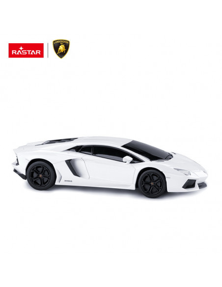 Masina Cu Telecomanda Lamborghini Aventador Alb Cu Scara 1 La