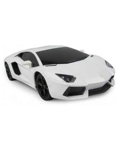 Masina Cu Telecomanda Lamborghini Aventador Alb Cu Scara 1 La