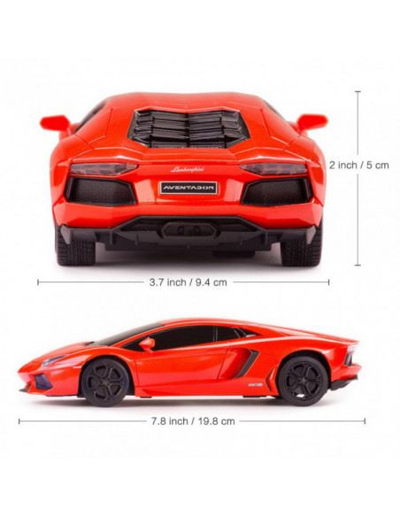 Masina Cu Telecomanda Lamborghini Aventador Rosu Cu Scara 1 La