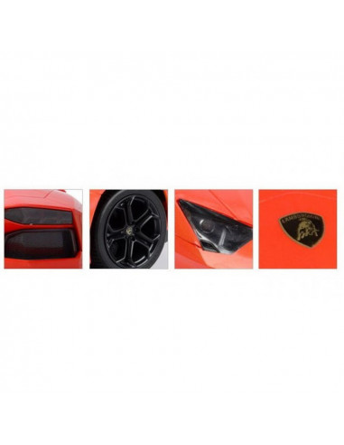 Masina Cu Telecomanda Lamborghini Aventador Rosu Cu Scara 1 La