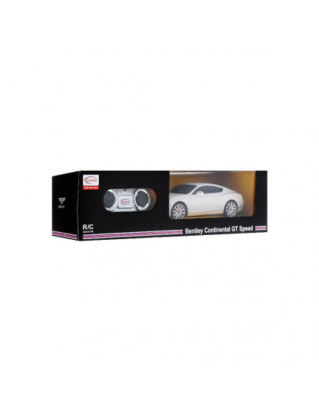 Masina Cu Telecomanda Bentley Continental Gt Alb Cu Scara 1 La