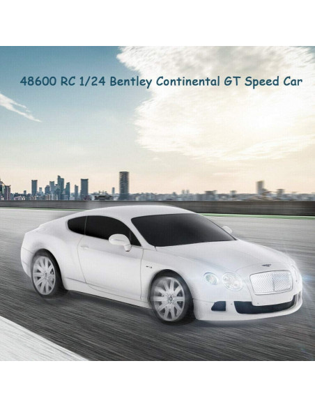 Masina Cu Telecomanda Bentley Continental Gt Alb Cu Scara 1 La
