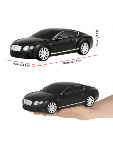 Masina Cu Telecomanda Bentley Continental Gt Negru Cu Scara 1