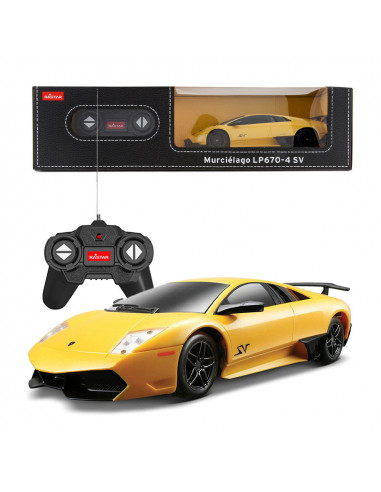 Masina Cu Telecomanda Lamborghini Murcielago Lp670 Galben Cu