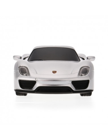 Masina Cu Telecomanda Porsche 918 Spyder Argintiu Cu Scara 1 La