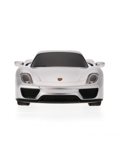 Masina Cu Telecomanda Porsche 918 Spyder Argintiu Cu Scara 1 La
