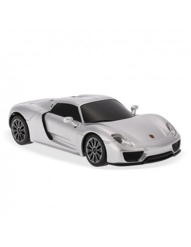 Masina Cu Telecomanda Porsche 918 Spyder Argintiu Cu Scara 1 La