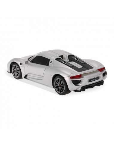 Masina Cu Telecomanda Porsche 918 Spyder Argintiu Cu Scara 1 La