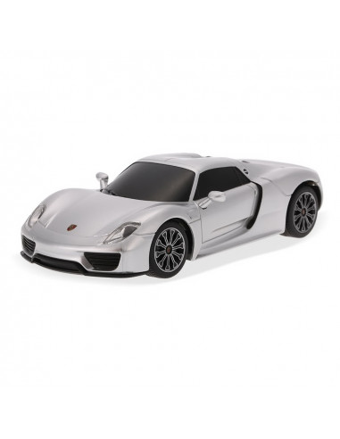 Masina Cu Telecomanda Porsche 918 Spyder Argintiu Cu Scara 1 La