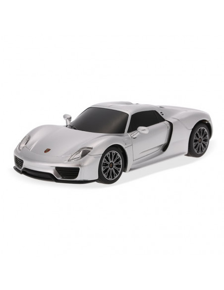 Masina Cu Telecomanda Porsche 918 Spyder Argintiu Cu Scara 1 La