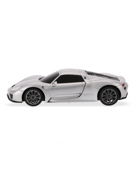 Masina Cu Telecomanda Porsche 918 Spyder Argintiu Cu Scara 1 La