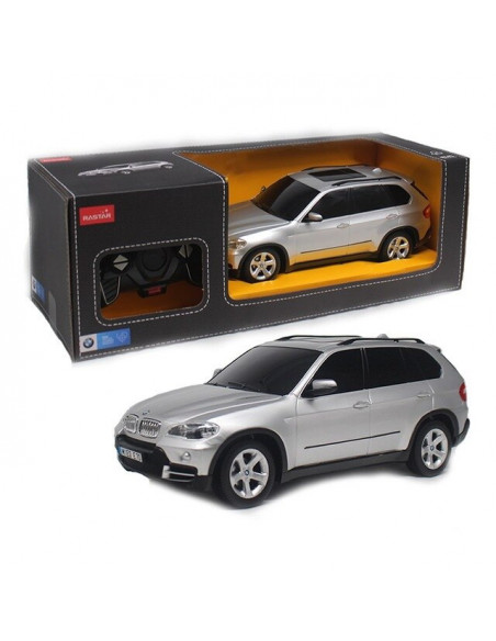 Masina Cu Telecomanda Bmw X5 Argintiu Cu Scara 1 La