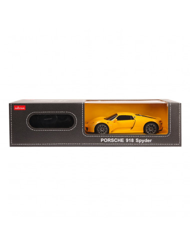 Masina Cu Telecomanda Porsche 918 Spyder Galben Cu Scara 1 La