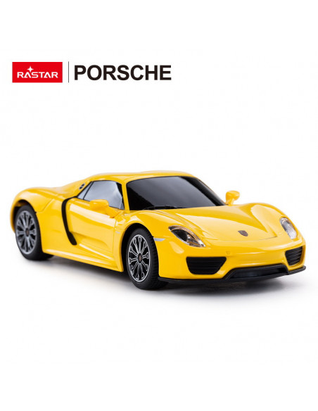 Masina Cu Telecomanda Porsche 918 Spyder Galben Cu Scara 1 La