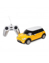 Masina Cu Telecomanda Minicooper Galben Cu Scara 1 La