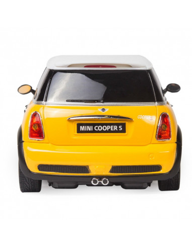 Masina Cu Telecomanda Minicooper Galben Cu Scara 1 La