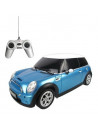 Masina Cu Telecomanda Minicooper Bleu Cu Scara 1 La