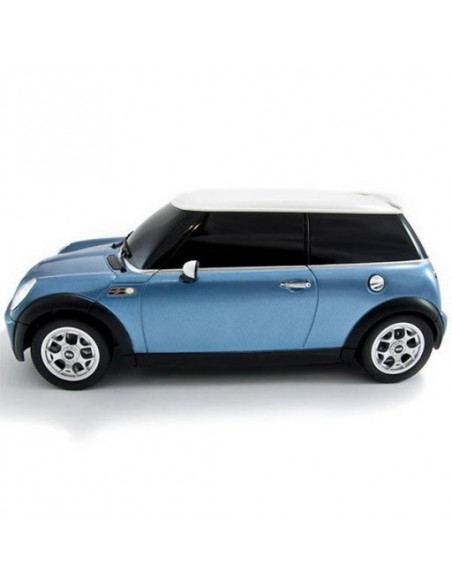 Masina Cu Telecomanda Minicooper Bleu Cu Scara 1 La