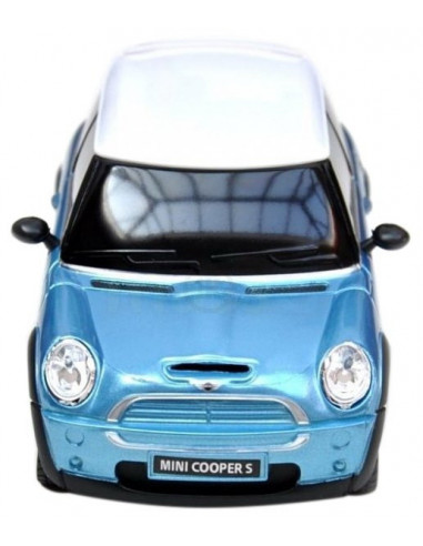 Masina Cu Telecomanda Minicooper Bleu Cu Scara 1 La