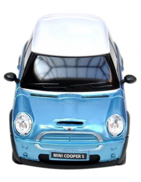 Masina Cu Telecomanda Minicooper Bleu Cu Scara 1 La
