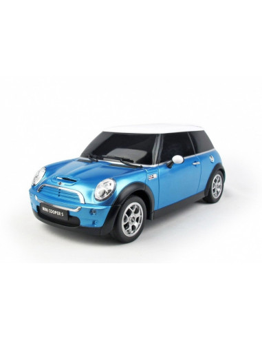 Masina Cu Telecomanda Minicooper Bleu Cu Scara 1 La