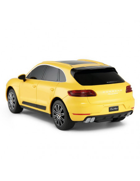 Masina Cu Telecomanda Porsche Macan Turbo Galben Cu Scara 1 La