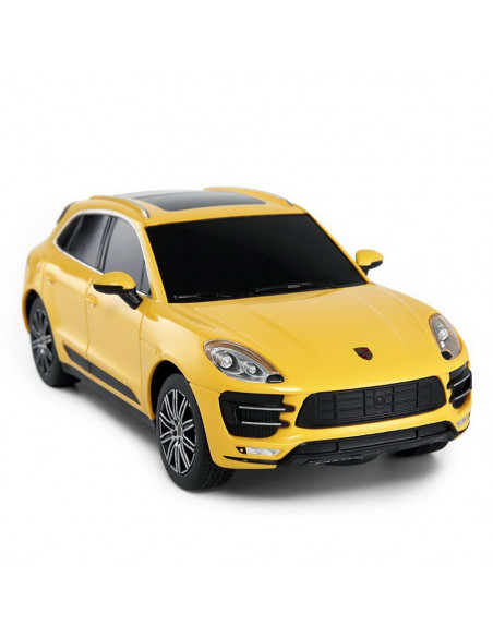 Masina Cu Telecomanda Porsche Macan Turbo Galben Cu Scara 1 La