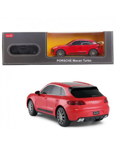 Masina Cu Telecomanda Porsche Macan Turbo Rosu Cu Scara 1 La
