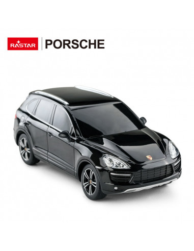Masina Cu Telecomanda Porsche Cayenne Turbo Negru Cu Scara 1 La